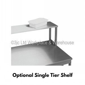 Stainless Steel Work Table With Lower Shelf